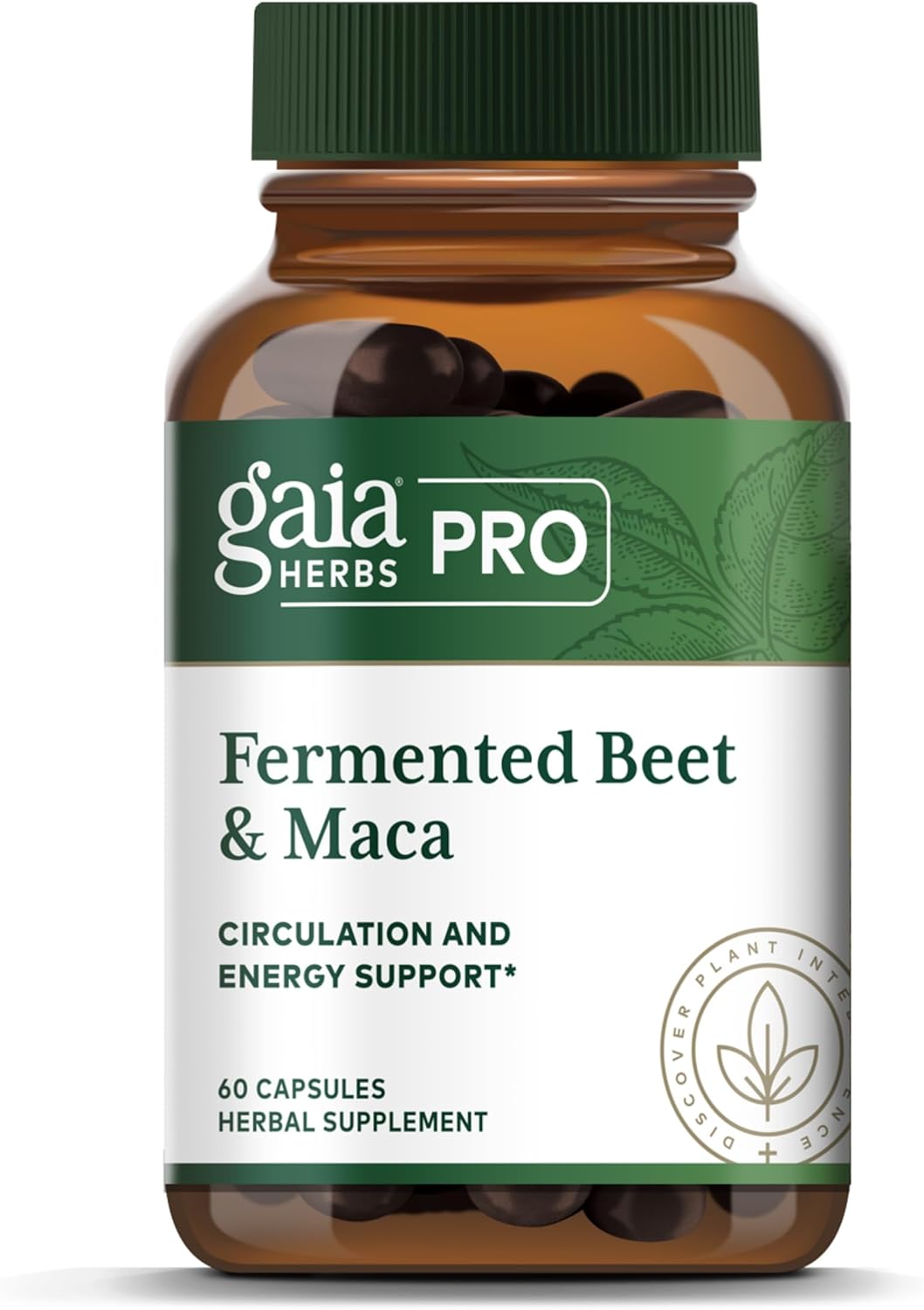 Organic Fermented Beet and Maca Capsules for Circulation, Kidney, and Liver Support - 60 Capsules