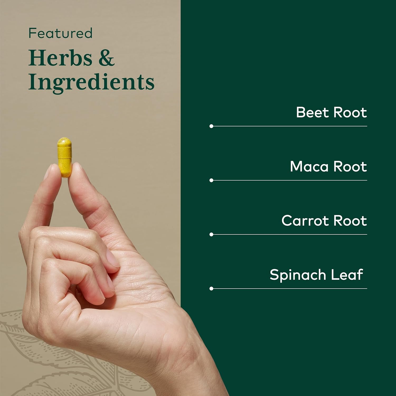 Organic Fermented Beet and Maca Capsules for Circulation, Kidney, and Liver Support - 60 Capsules