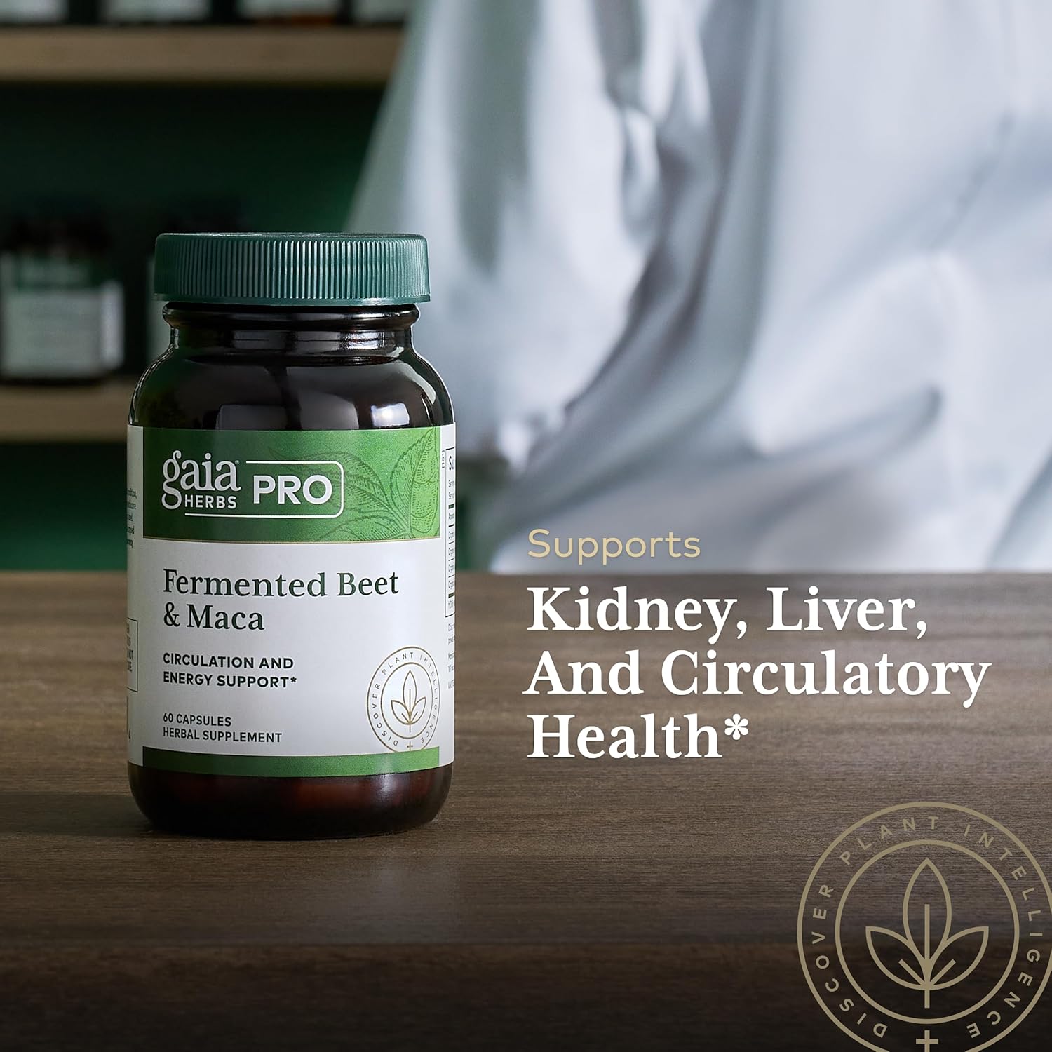 Organic Fermented Beet and Maca Capsules for Circulation, Kidney, and Liver Support - 60 Capsules