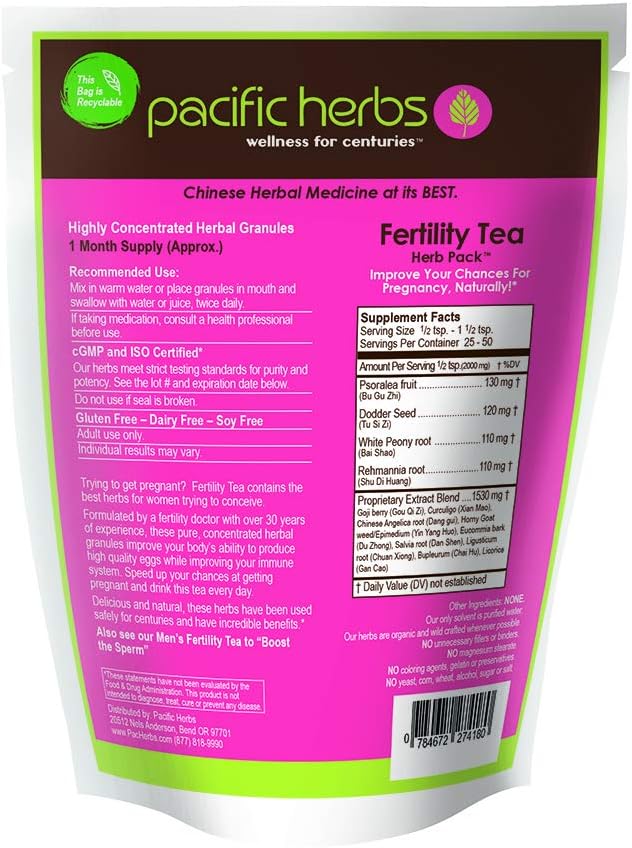 Organic Fertility Tea with Herbal Extracts - Boost Your Fertility Naturally