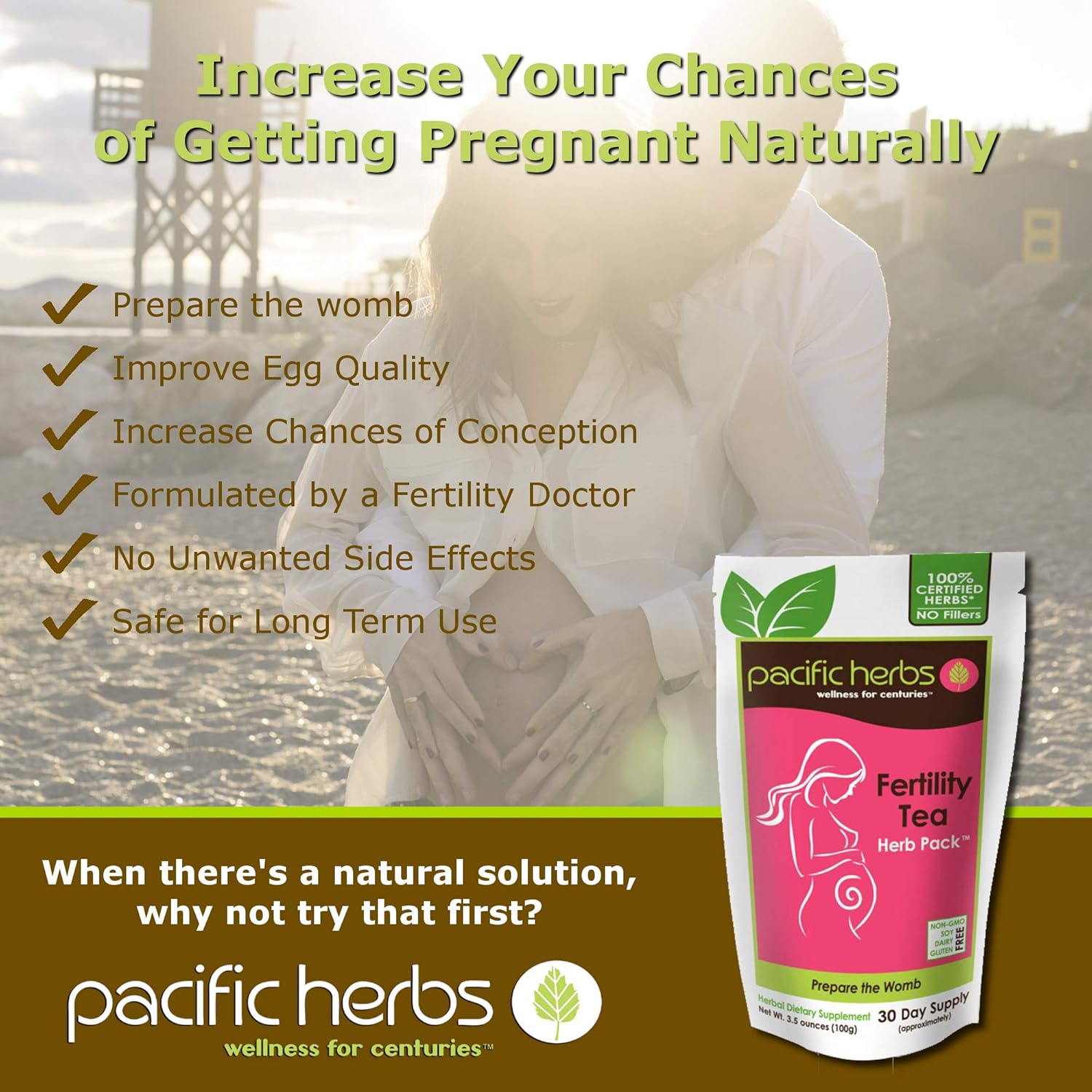 Organic Fertility Tea with Herbal Extracts - Boost Your Fertility Naturally