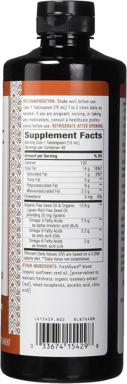 Organic Flax Oil Super Lignan 24 fl oz - Pack of 6 by Nature's Way