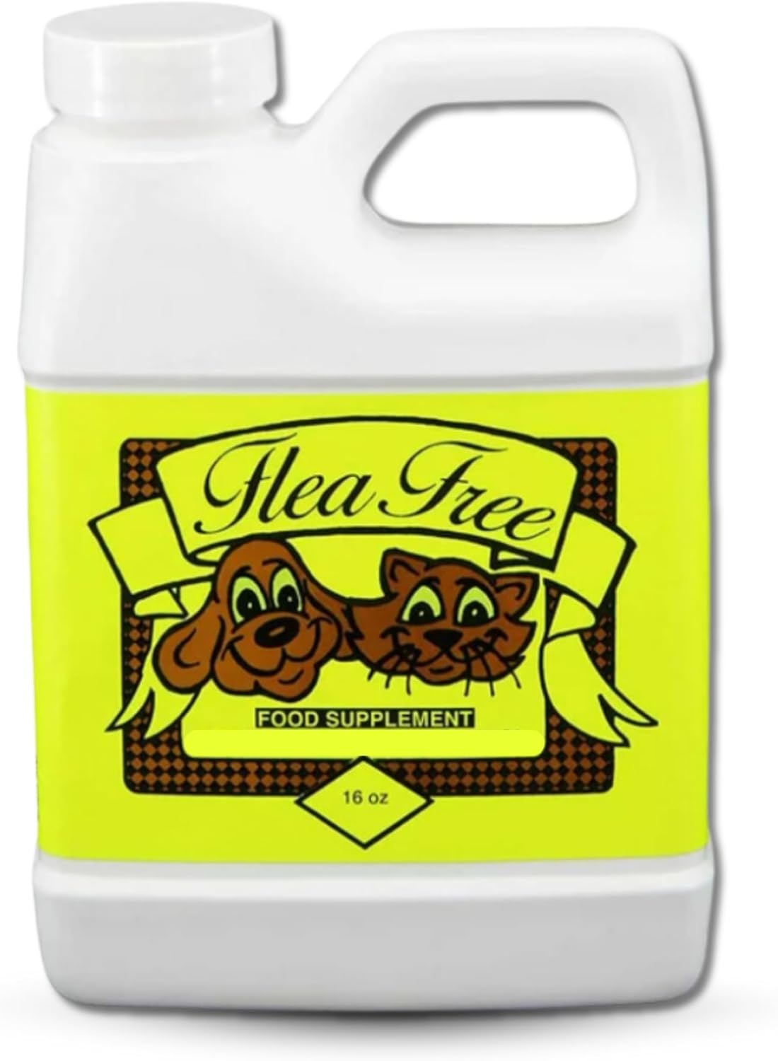 Organic Flea Control Dog Vitamins Supplement - Chemical-Free Multivitamin for Dogs - Flea-Free Formula to Repel Blood-Feeding Insects - 16 oz