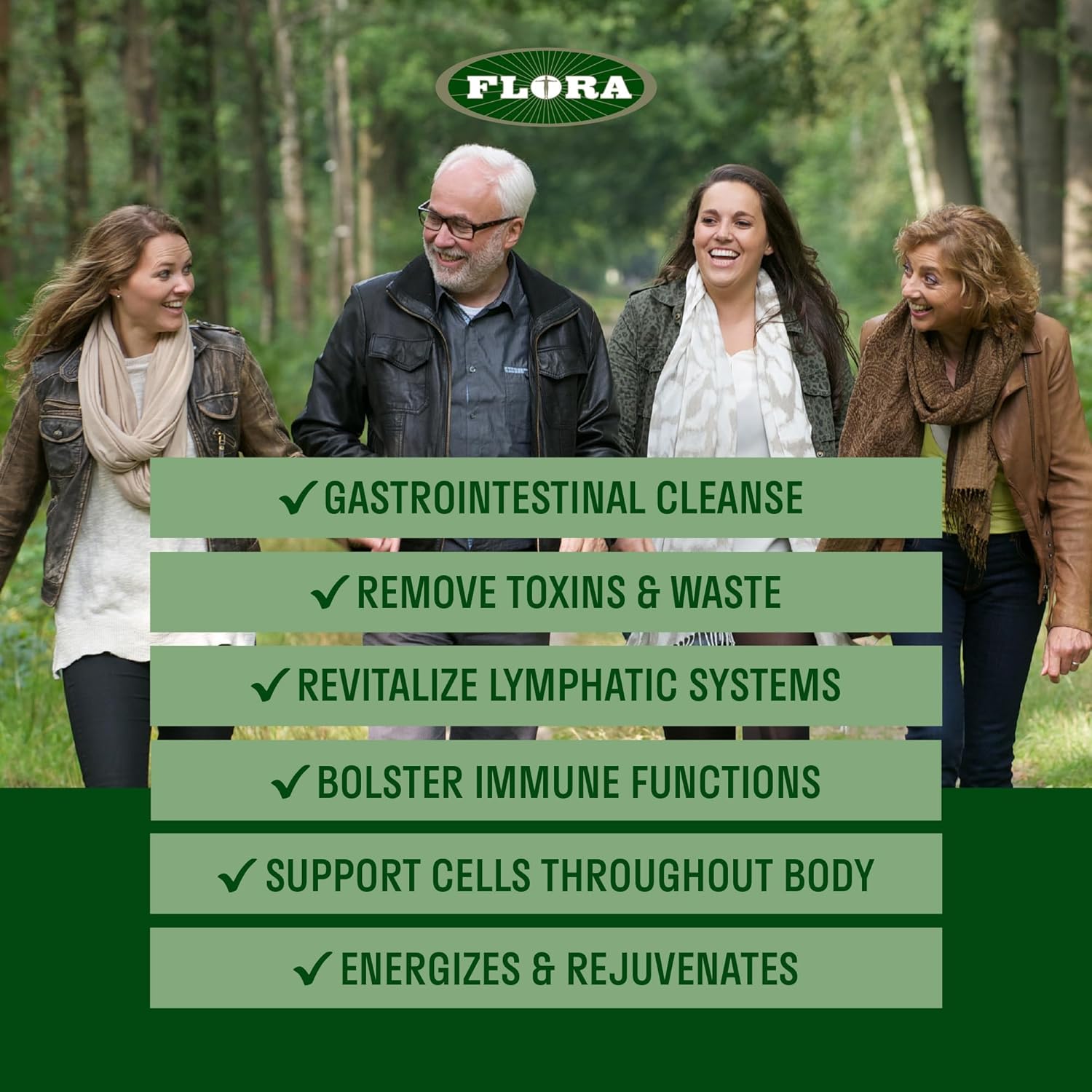 Organic Flora Health Flor-Essence Tea Blend for Full Body Cleanse & Detox - Vegan Formula with Burdock Root, Sorrel, Slippery Elm, Kelp - 500mL