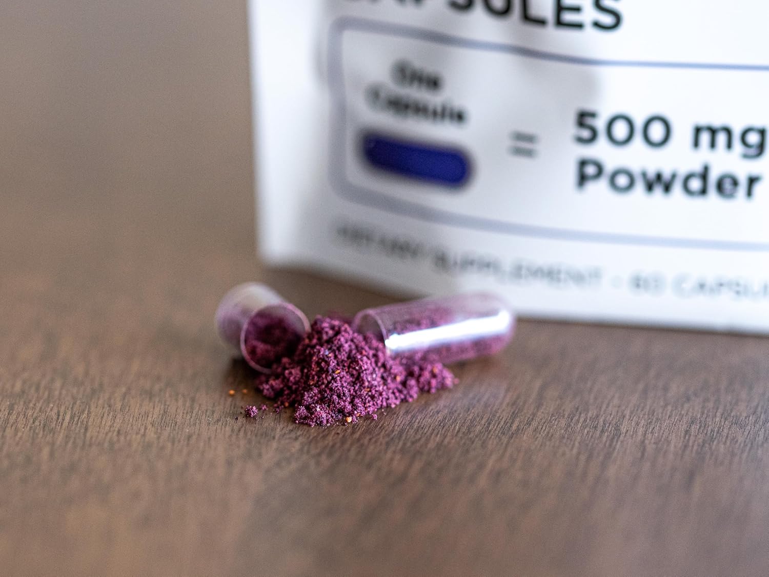 Organic Freeze-Dried Wild Blueberry Capsules - 500mg Powder per Capsule - Cognitive Function & Antioxidant Support - Equivalent to 3,300mg Fresh Blueberries