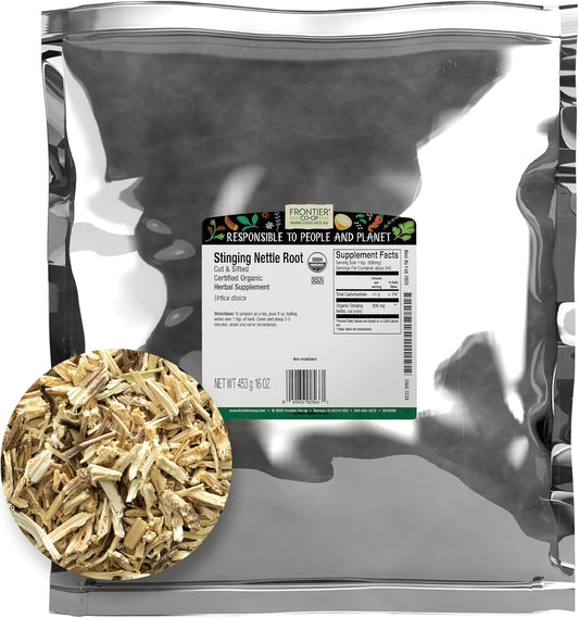 Organic Frontier Co-op Stinging Nettle Root Cut & Sifted - 1lb Pack