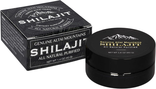 Organic Fulvic Acid Supplement for Immune Support, Memory, Focus, Energy - Sayan Pure Shilajit Resin 1.4oz/40g, 265 Servings - Vegan, Non-GMO - Detox Properties