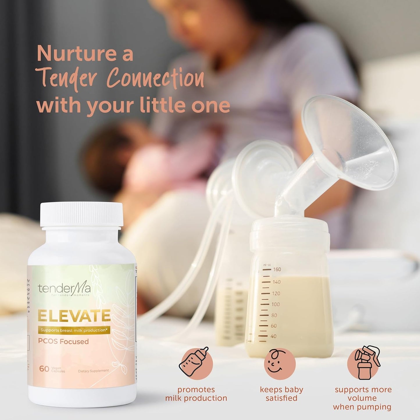Organic Goat's Rue Lactation Supplement for PCOS - Increase Breastmilk Supply with Lions Mane, Thistle, and Brewers Yeast - 60 Capsules
