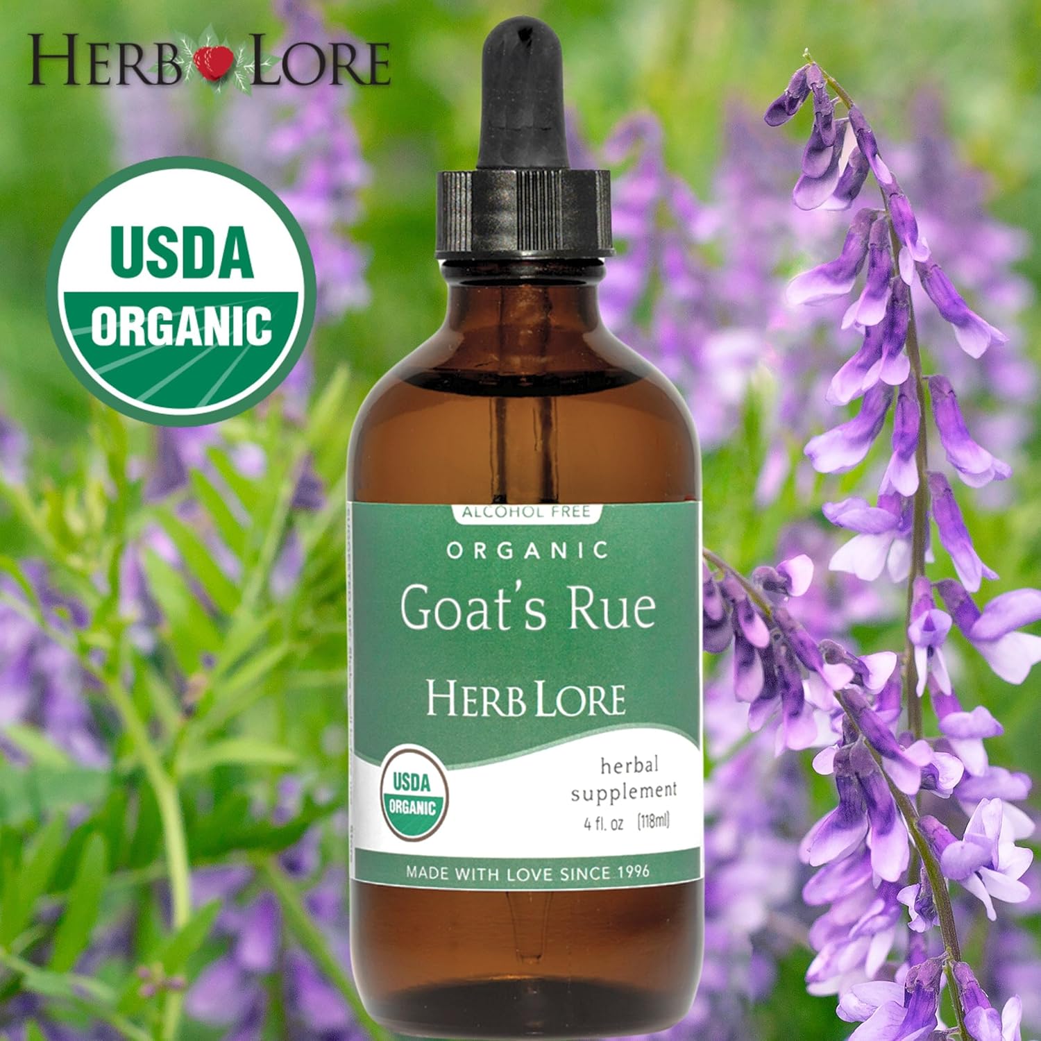 Organic Goats Rue Tincture for Breastfeeding - Natural Lactation Supplement to Boost Breastmilk Production (4 fl oz)