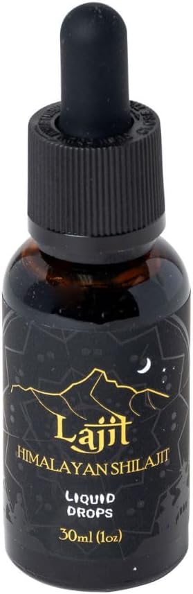 Organic Gold Grade Himalayan Shilajit Liquid Drops | Sourced by Nepalese Sherpas | Lab Tested for Purity | Sundried at 18k Feet