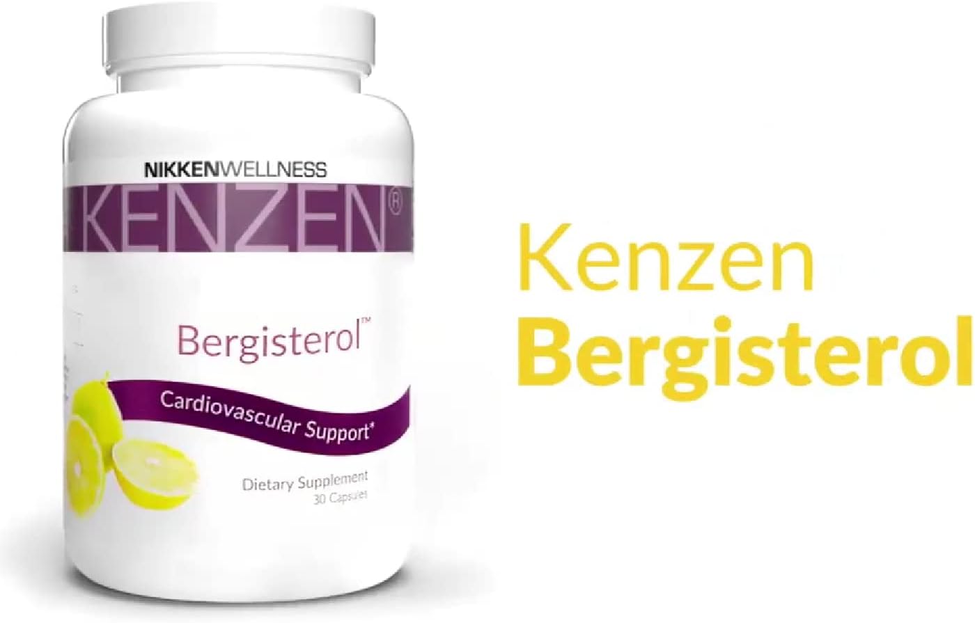 Organic Goodscious Kenzen Bergisterol Citrus Bergamot Supplement - High Cholesterol Support (60 Capsules)