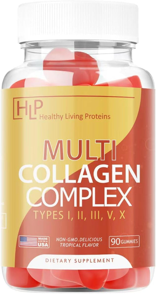 Organic Grass-Fed Collagen Gummies with Multi Hydrolyzed Peptides - 90 Count