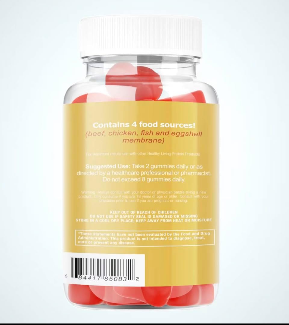 Organic Grass-Fed Collagen Gummies with Multi Hydrolyzed Peptides - 90 Count