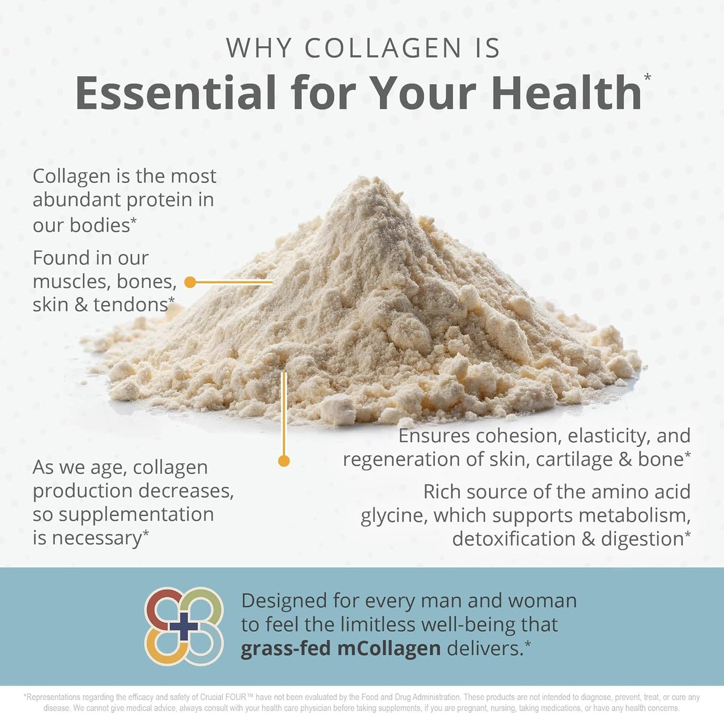 Organic Grass Fed Collagen Peptide Powder for Sports Recovery - Supports Hair, Skin, Nails, Joints - Amino Acids - Non-GMO - 16oz