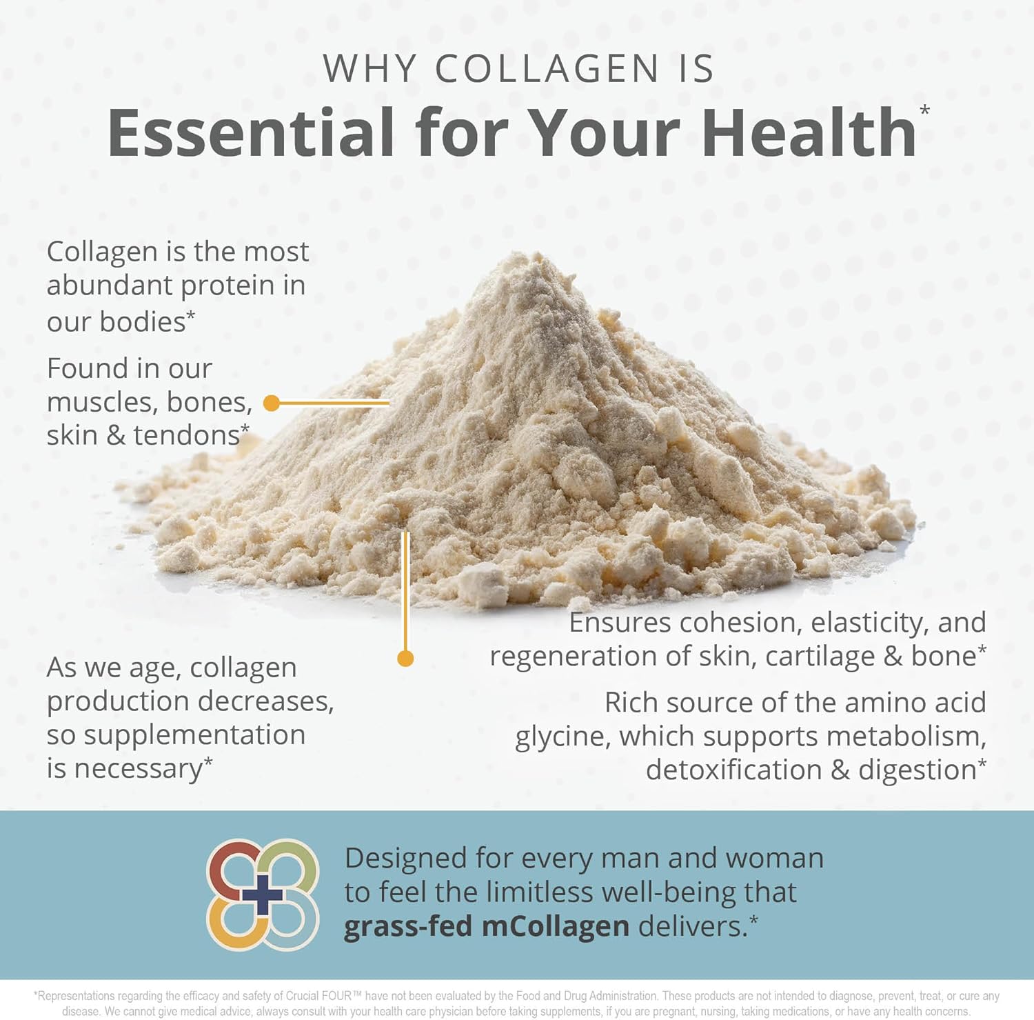 Organic Grass Fed Collagen Peptide Powder for Sports Recovery - Supports Hair, Skin, Nails, Joints - Amino Acids - Non-GMO - 16oz