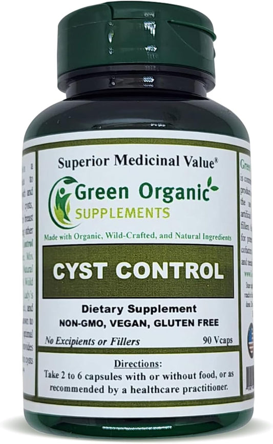 Organic Green Supplements for Breast Cysts - 90 VCaps, High Absorption, Non-GMO, Gluten-Free