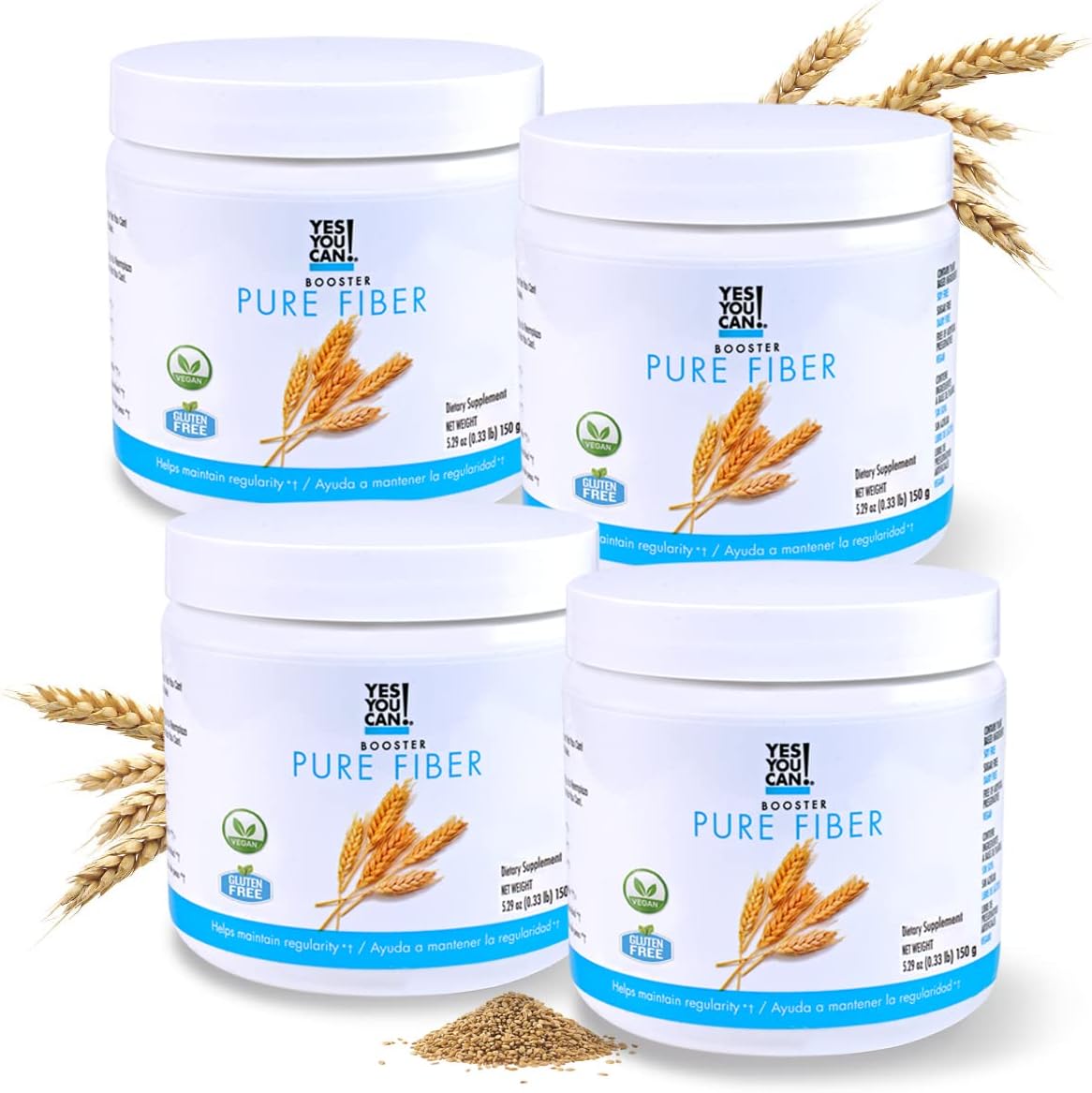 Organic Greens Superfood Powder Drink Mix - 4 Pack with Alfalfa Grass, Wheatgrass, Kale, Barley Grass, Lemon Juice Powder - Antioxidants, Vitamins, Minerals - Yes You Can! Boost Your Health Today!