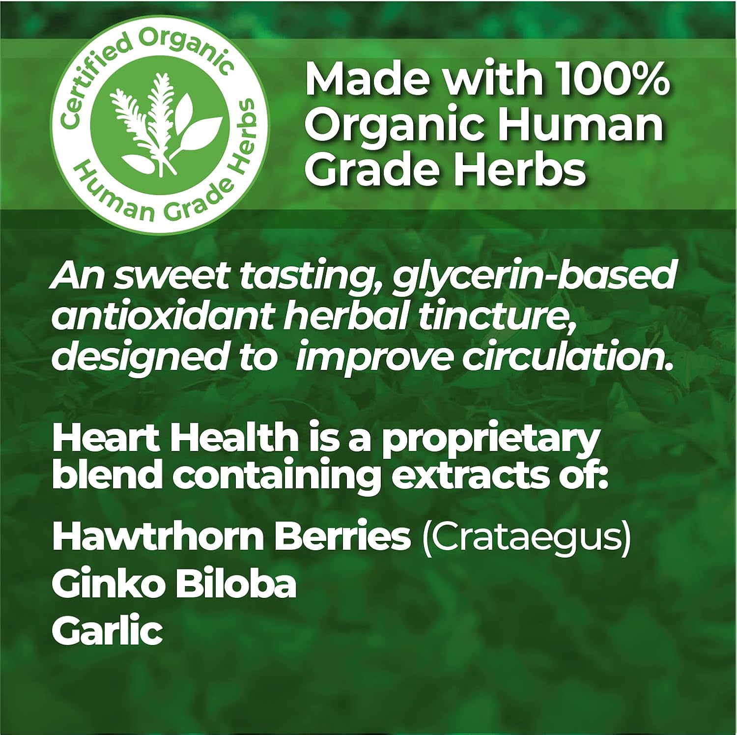 Organic Hawthorn Berry Herbal Tincture for Dogs & Cats - Cardiovascular Support Supplement, Healthy Heart Formula - 2 Fl Oz