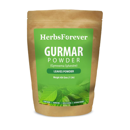 Organic Herbsforever Gymnema Sylvestre Powder 230g - Non-GMO, Vegan Support for Healthy Blood Sugar Levels