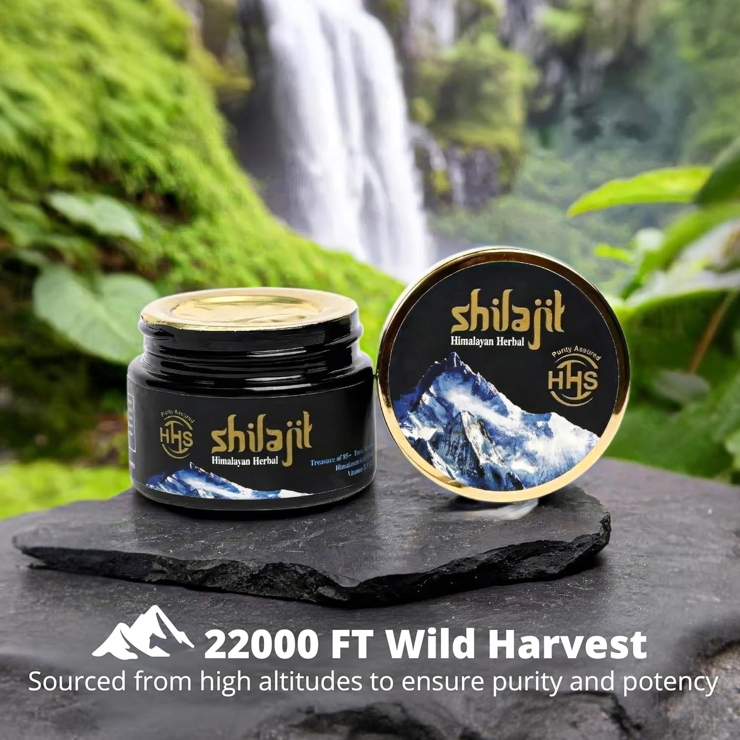 Organic Himalayan Herbal Shilajit Resin - Authentic Gold Standard Supplement with 85+ Trace Minerals - Natural Multivitamin - 30g