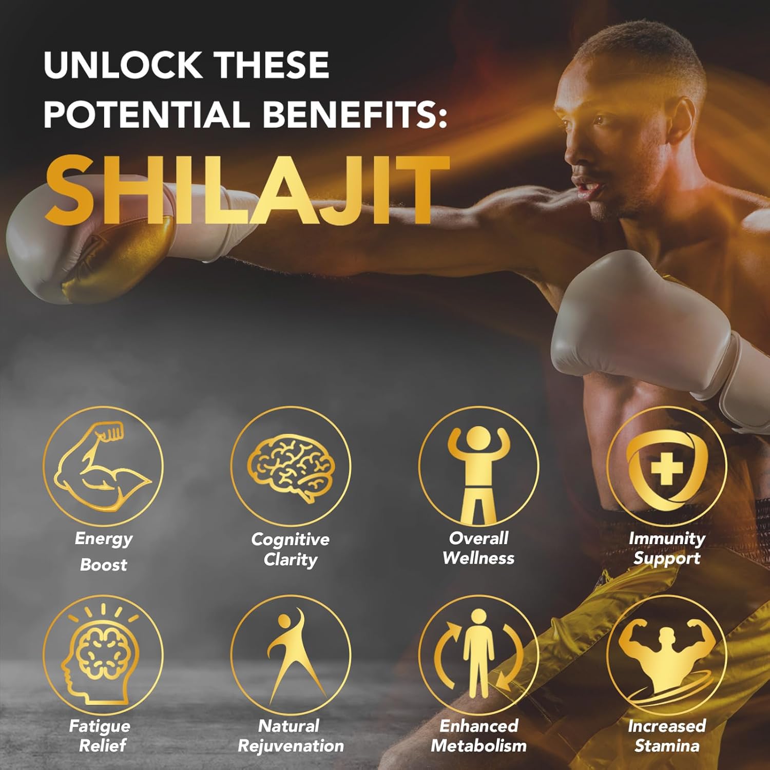 Organic Himalayan Shilajit Gummies - Rich in Micronutrients for Men & Women - Non-GMO, No Added Sugar - 60 Count