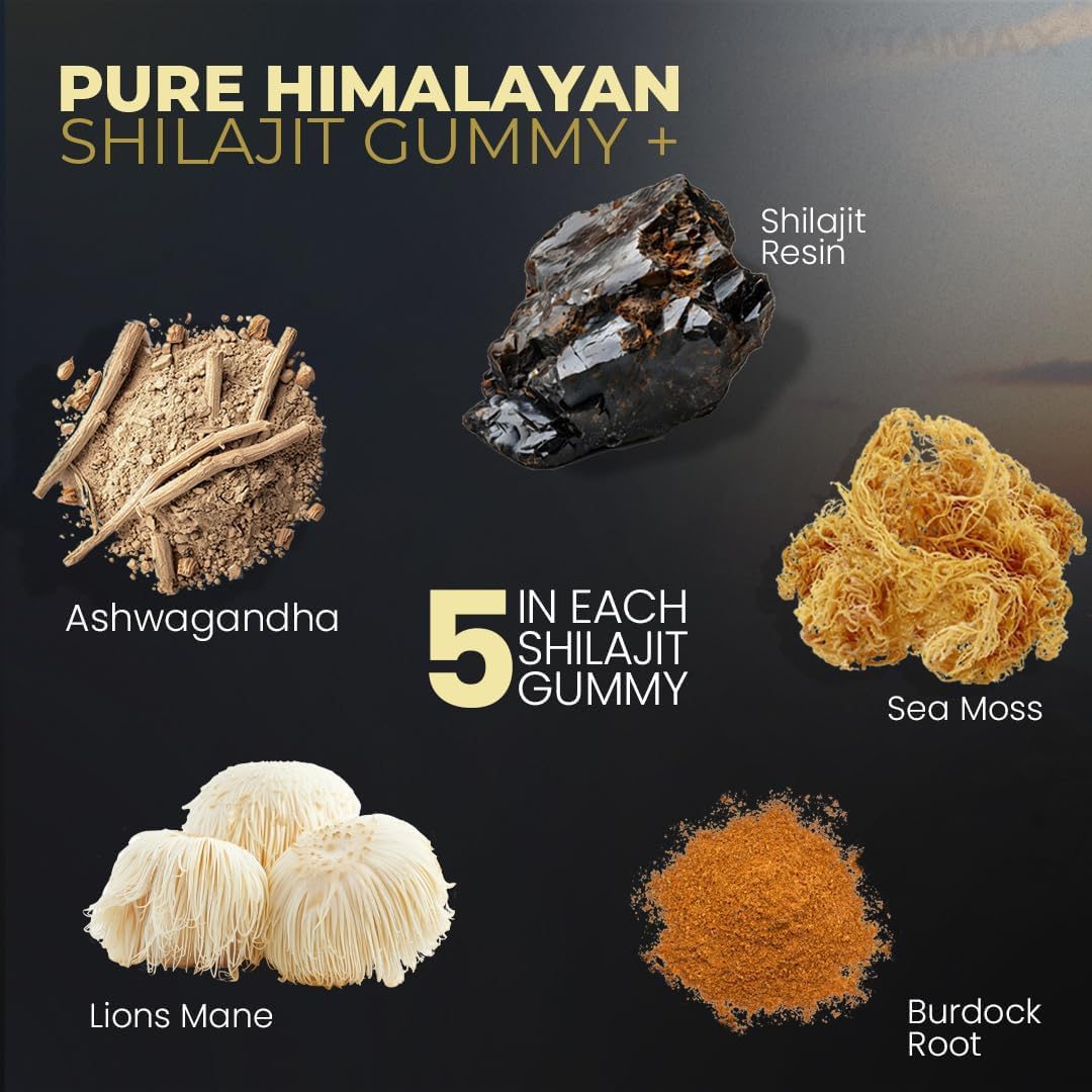 Organic Himalayan Shilajit Honey Sticks with Saffron and Trace Minerals for Immune Support - 30 Count Honey Sticks for Men