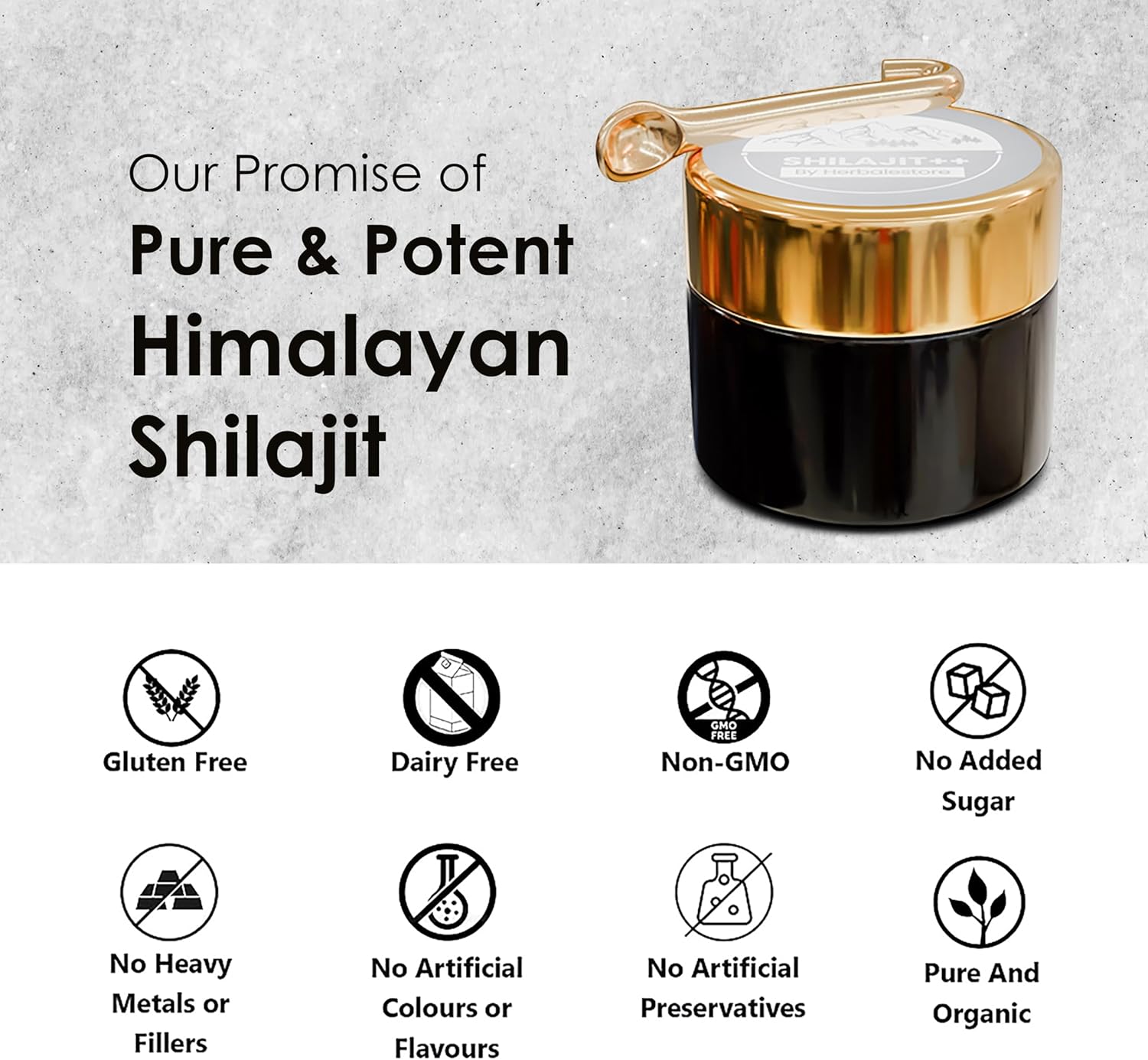Organic Himalayan Shilajit Resin 10g | 600mg Potency | Pure Shilajit for Energy and Wellness | Men and Women Formula