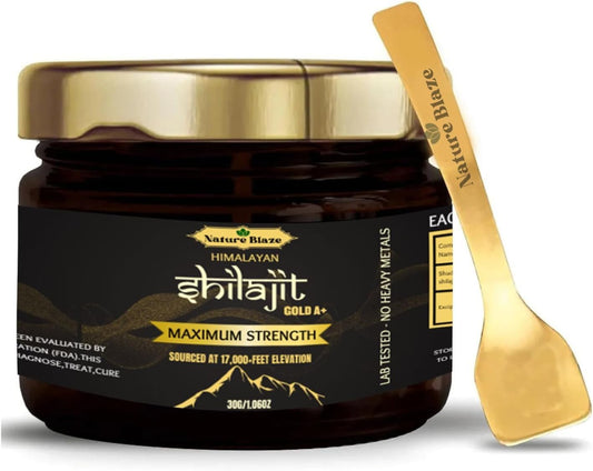 Organic Himalayan Shilajit Resin Energy Boost & Immune Support for Men and Women - 30Gm/1.0 Ounce