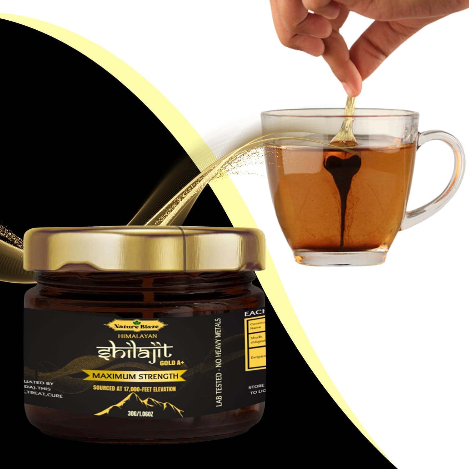 Organic Himalayan Shilajit Resin Energy Boost & Immune Support for Men and Women - 30Gm/1.0 Ounce