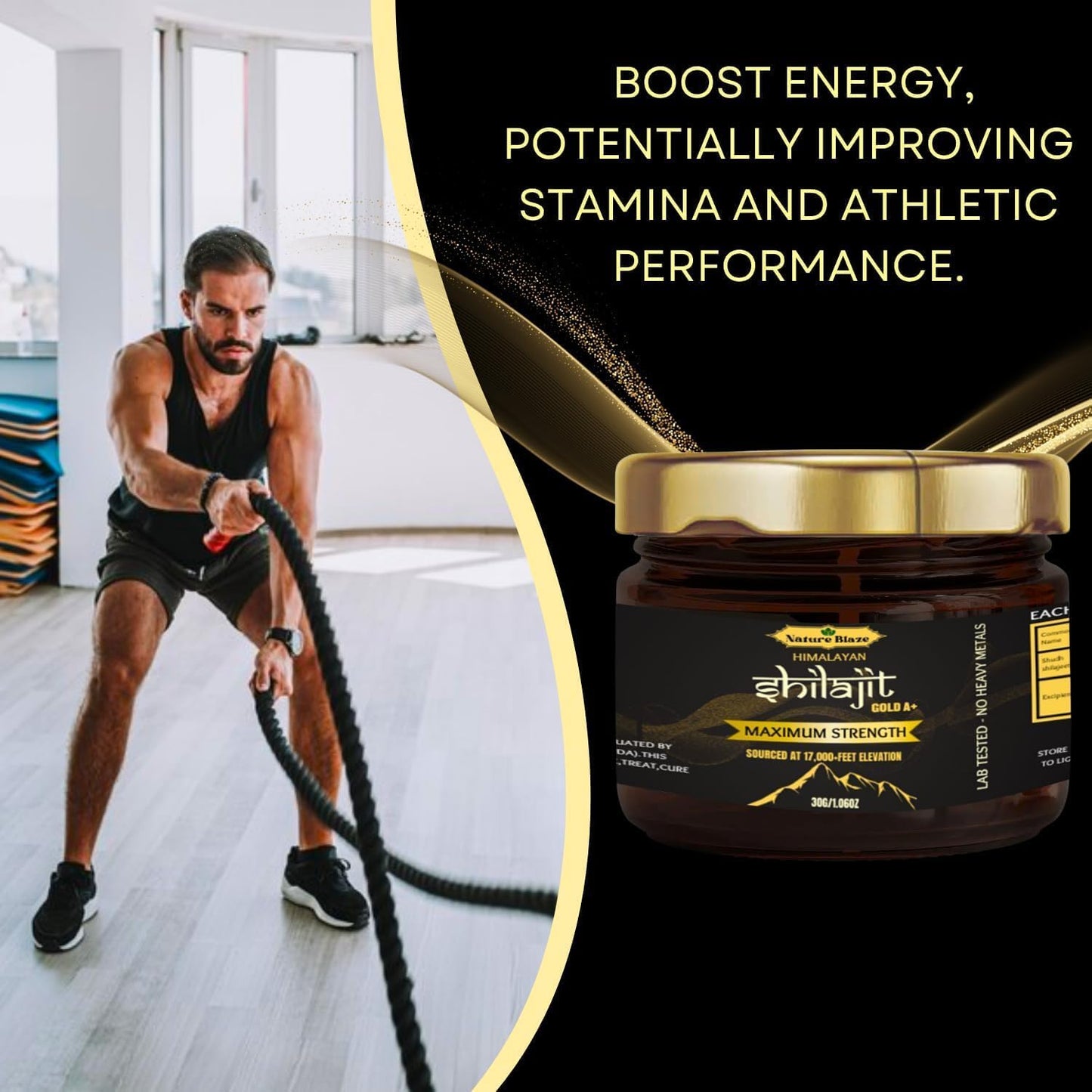 Organic Himalayan Shilajit Resin Energy Boost & Immune Support for Men and Women - 30Gm/1.0 Ounce