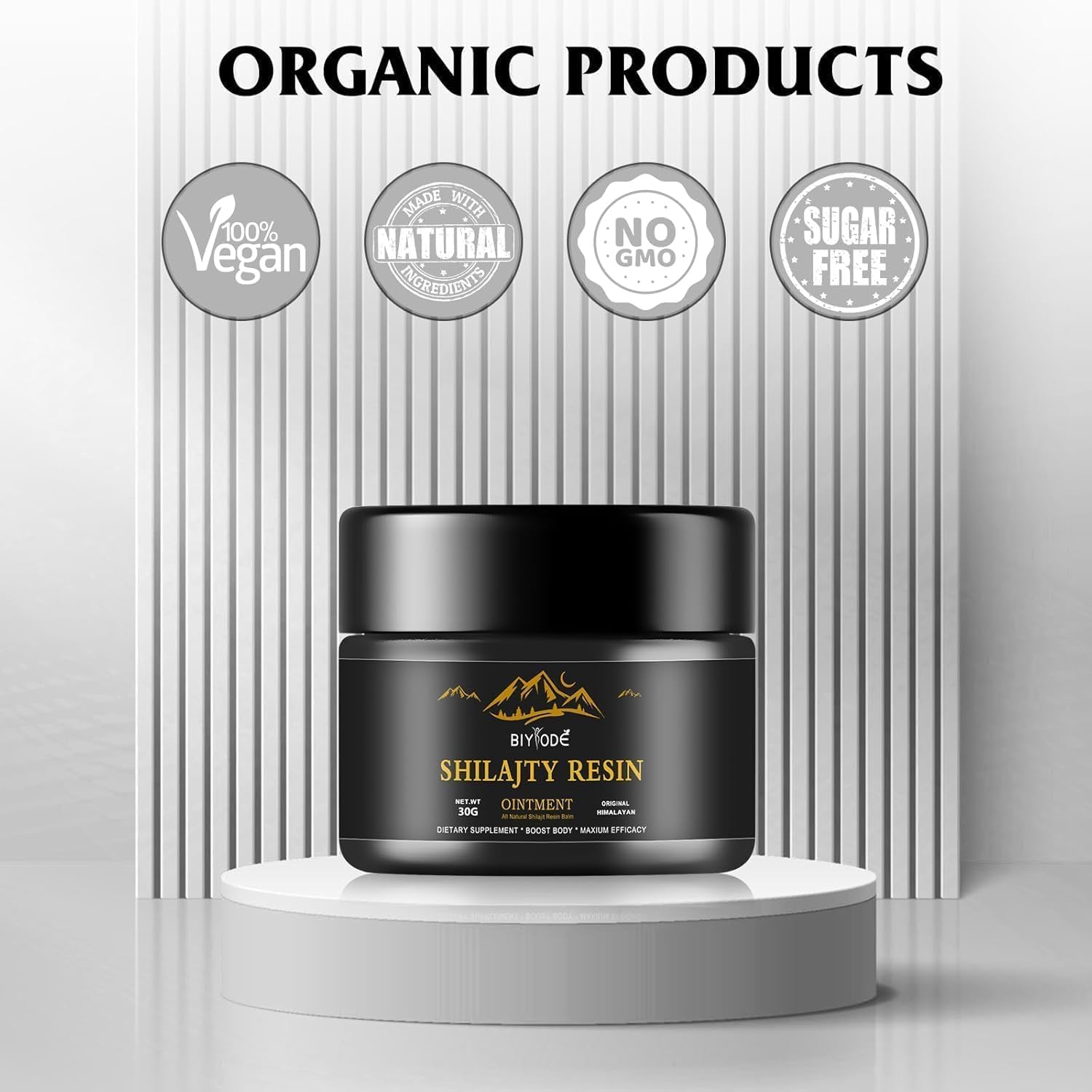 Organic Himalayan Shilajit Resin Ointment for Energy, Workout Recovery, Mental Clarity, and Sleep Quality - Pure Mineral-Rich Supplement for Men & Women