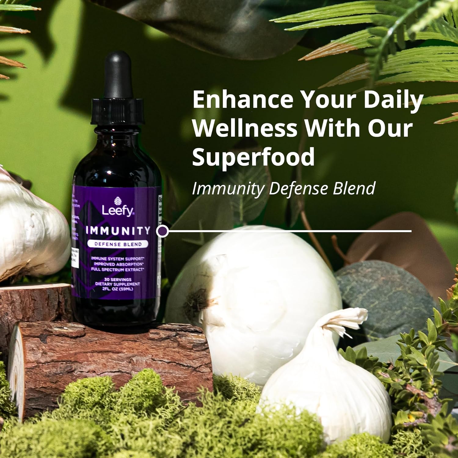 Organic Immunity Defense Blend - Fast-Absorbing Immune Support Supplement - Boosts Immune System - 2 Oz