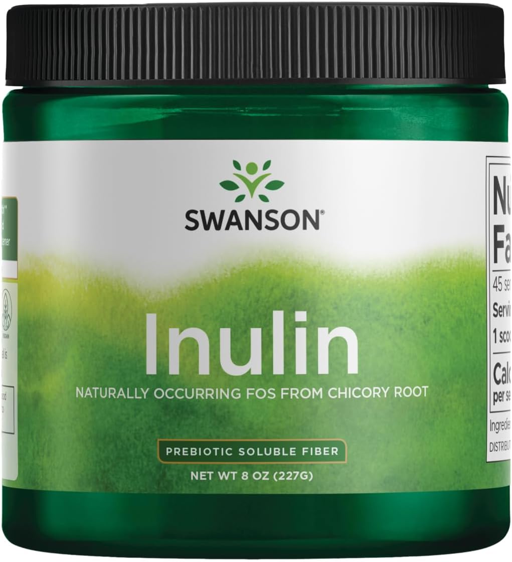Organic Inulin Powder - Natural Prebiotic Fiber Supplement - 8 oz (227g)