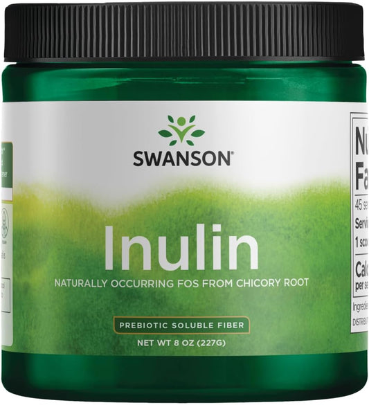 Organic Inulin Powder - Natural Prebiotic Fiber Supplement - 8 oz (227g)