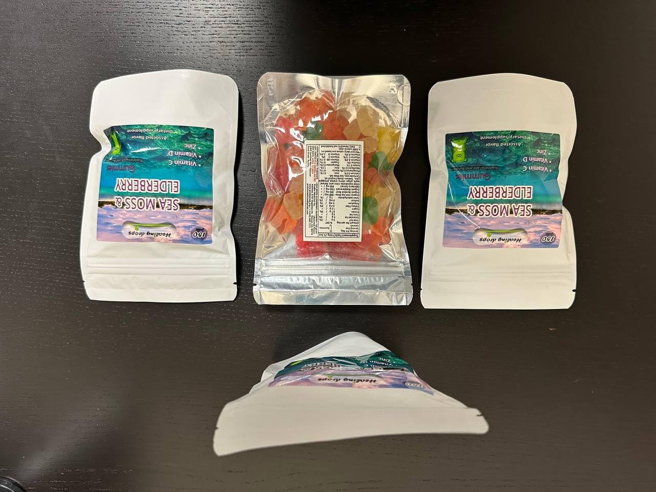 Organic Irish Sea Moss Gummies with Bladderwrack & Burdock Root - Alkaline Keto Vegan Diet Supplement for Skin Detox - Elderberry Mix