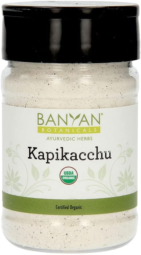 Organic Kapikacchu Mucuna Pruriens Herbal Powder - Energizing Support for Nervous & Reproductive Systems - Natural L-Dopa Source - Non-GMO Vegan - Spice Jar