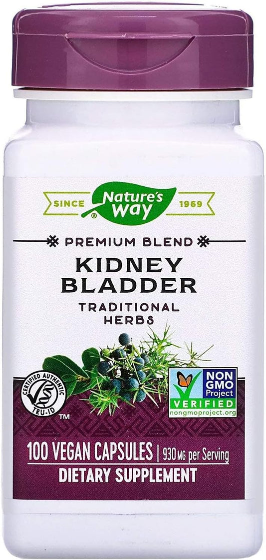 Organic Kidney Bladder Support Capsules, 465 mg, 100 Count - All-Natural Herbal Supplement