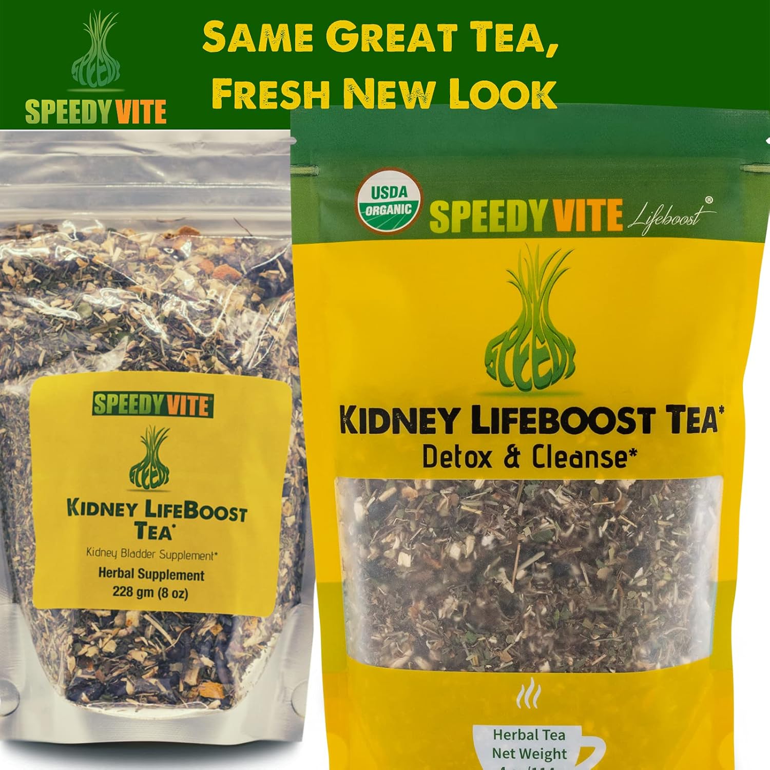 Organic Kidney Bladder Tea Supplement for Urinary Tract Health with Marshmallow Root, Dandelion, and Juniper
