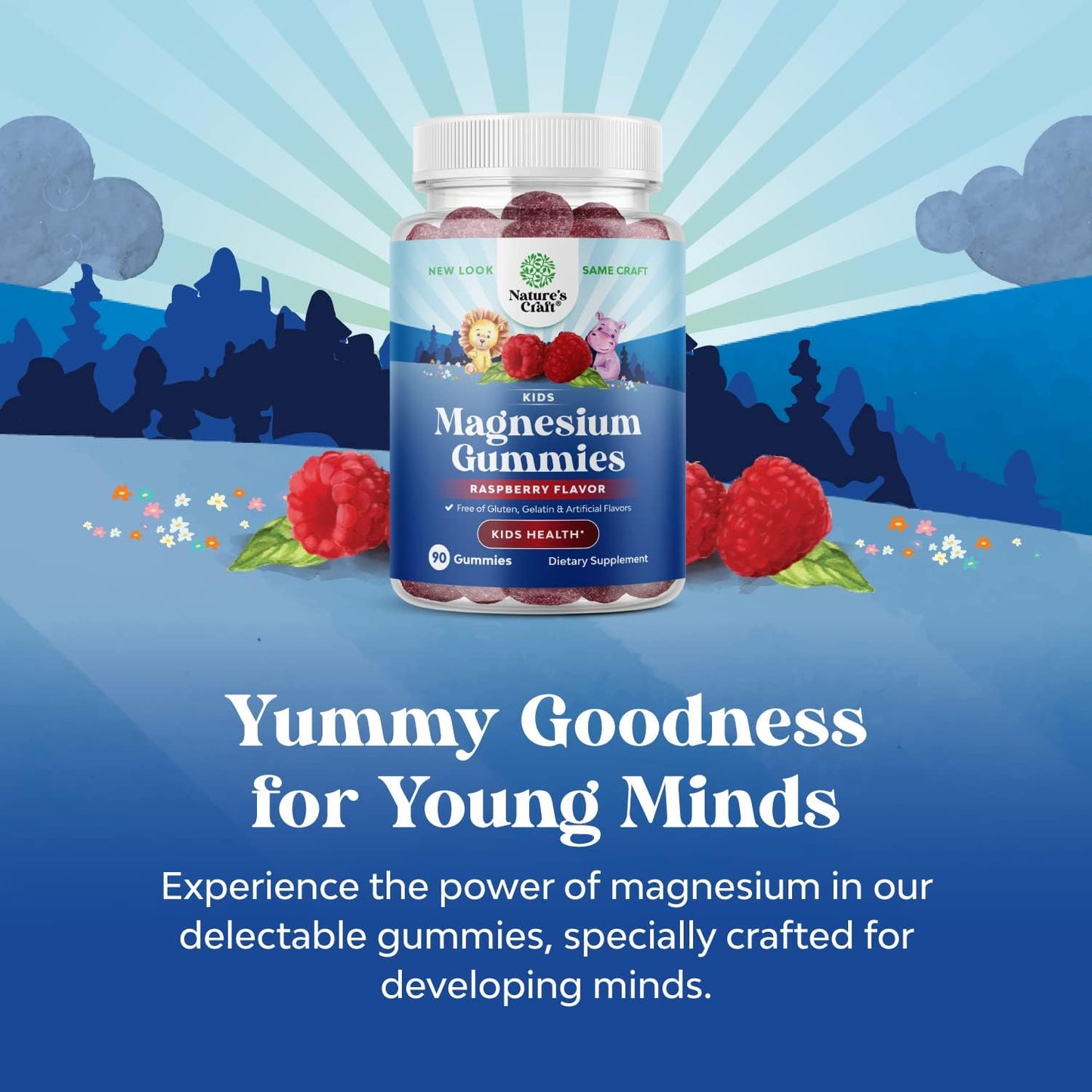 Organic Kids Magnesium, Vitamin D, & Zinc Gummy Bundle - Supports Nerve, Bone, & Immune Health - Vegan & Organic Formula