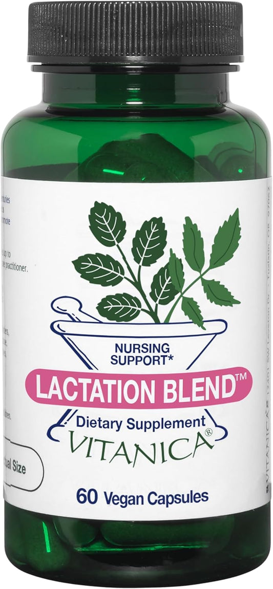 Organic Lactation Supplement for Breastfeeding Support - Increase Milk Supply with Fennel, Milk Thistle, Fenugreek Seed - 60 Capsules, Non-GMO, Vegan