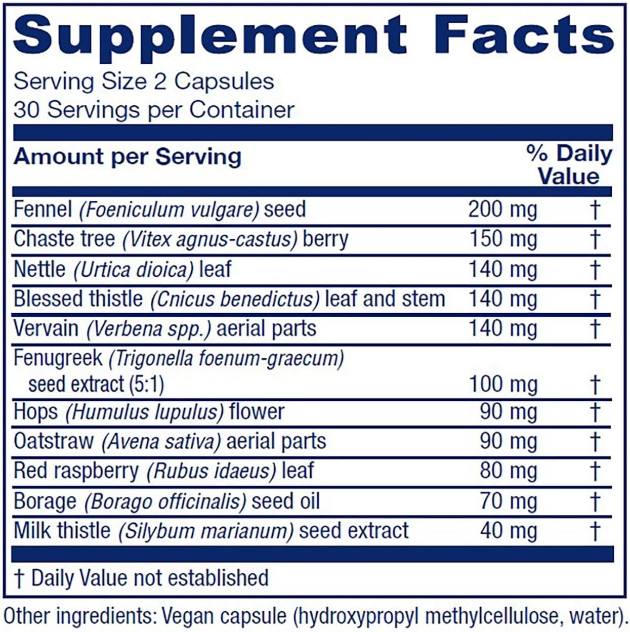 Organic Lactation Supplement for Breastfeeding Support - Increase Milk Supply with Fennel, Milk Thistle, Fenugreek Seed - 60 Capsules, Non-GMO, Vegan