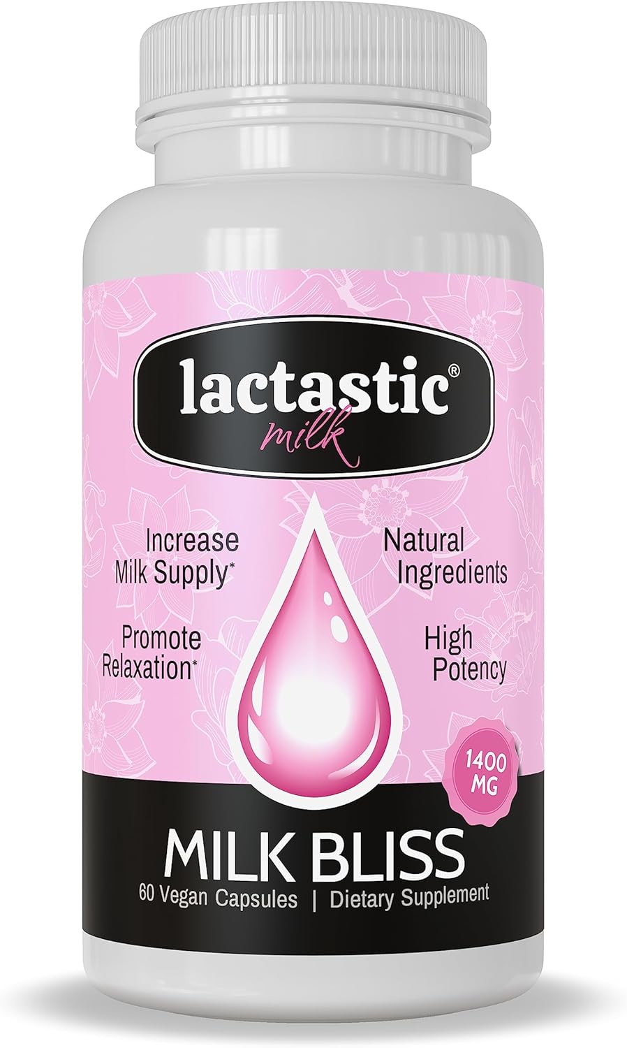 Organic Lactation Supplement with Moringa, Milk Thistle & Valerian Root - 60 Vegan Capsules - Lactation Support Formula