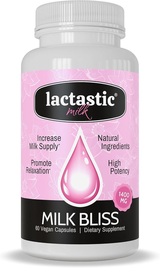 Organic Lactation Supplement with Moringa, Milk Thistle & Valerian Root - 60 Vegan Capsules - Lactation Support Formula