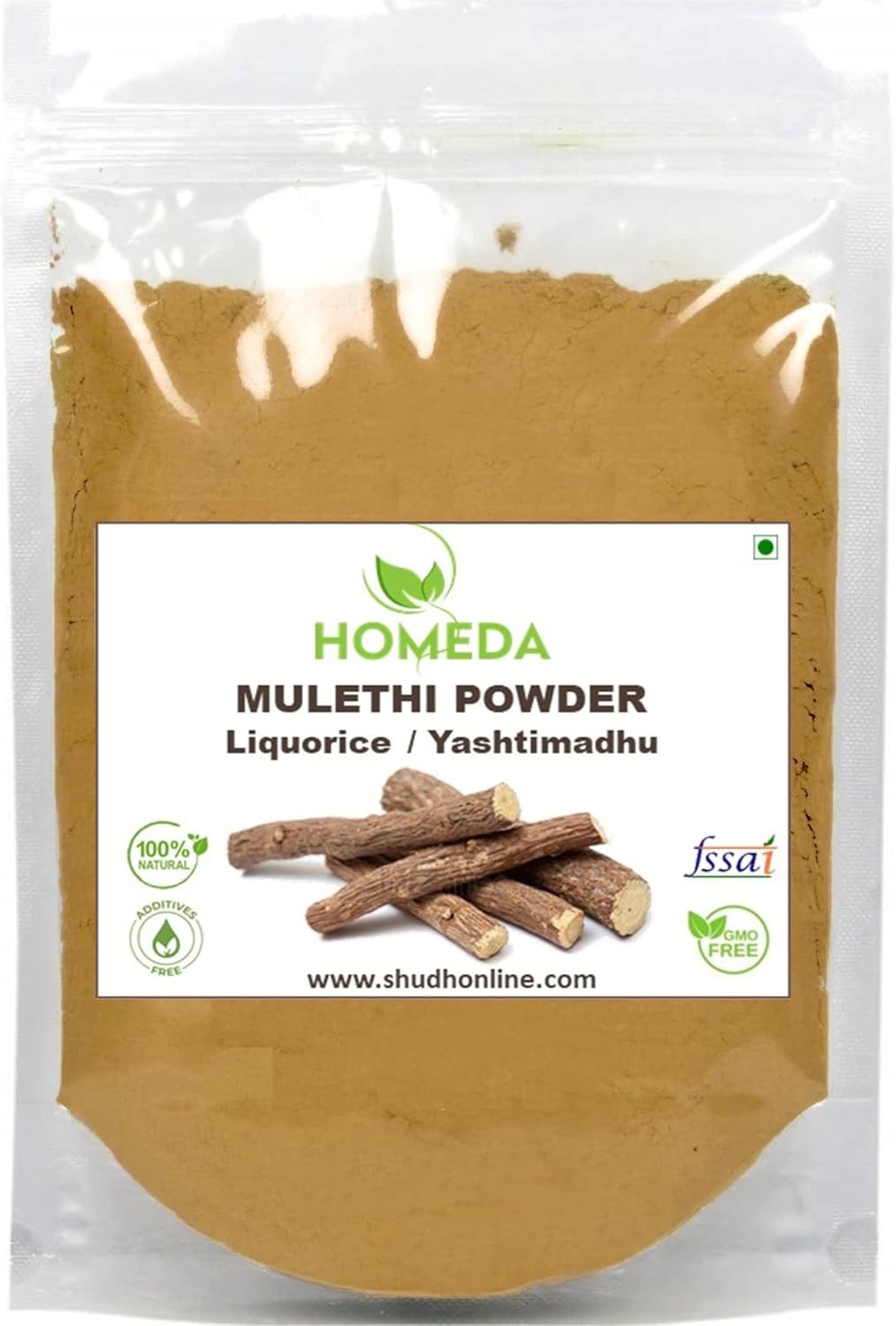 Organic Licorice Root Powder (3.5 oz - 100g) for Skin and Face - Pure Extract of Glycyrrhiza Glabra - Dried Mulethi Herb - 0.2 lb Extracto De Regalis