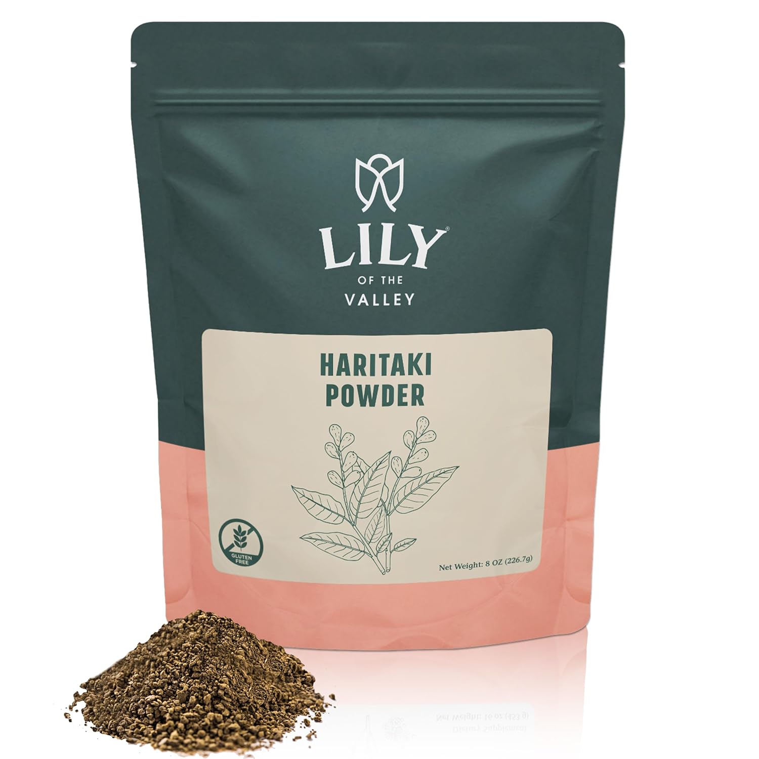 Organic Lily of the Valley Haritaki Powder from India - Ayurvedic Herb - 100% Natural, Vegan, Gluten-Free - 8oz Pack