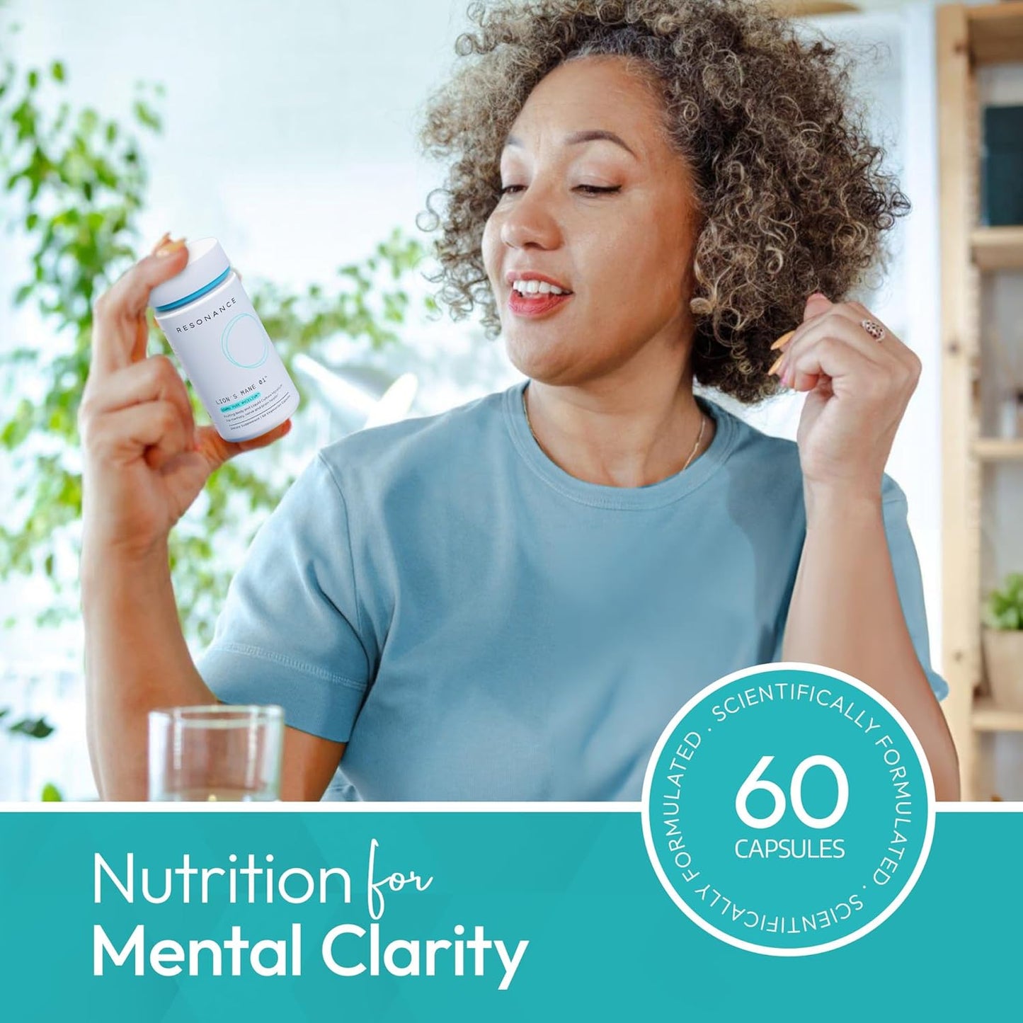Organic Lion’s Mane Mushroom Extract Supplement for Memory & Brain Health - 60 Vegan Capsules