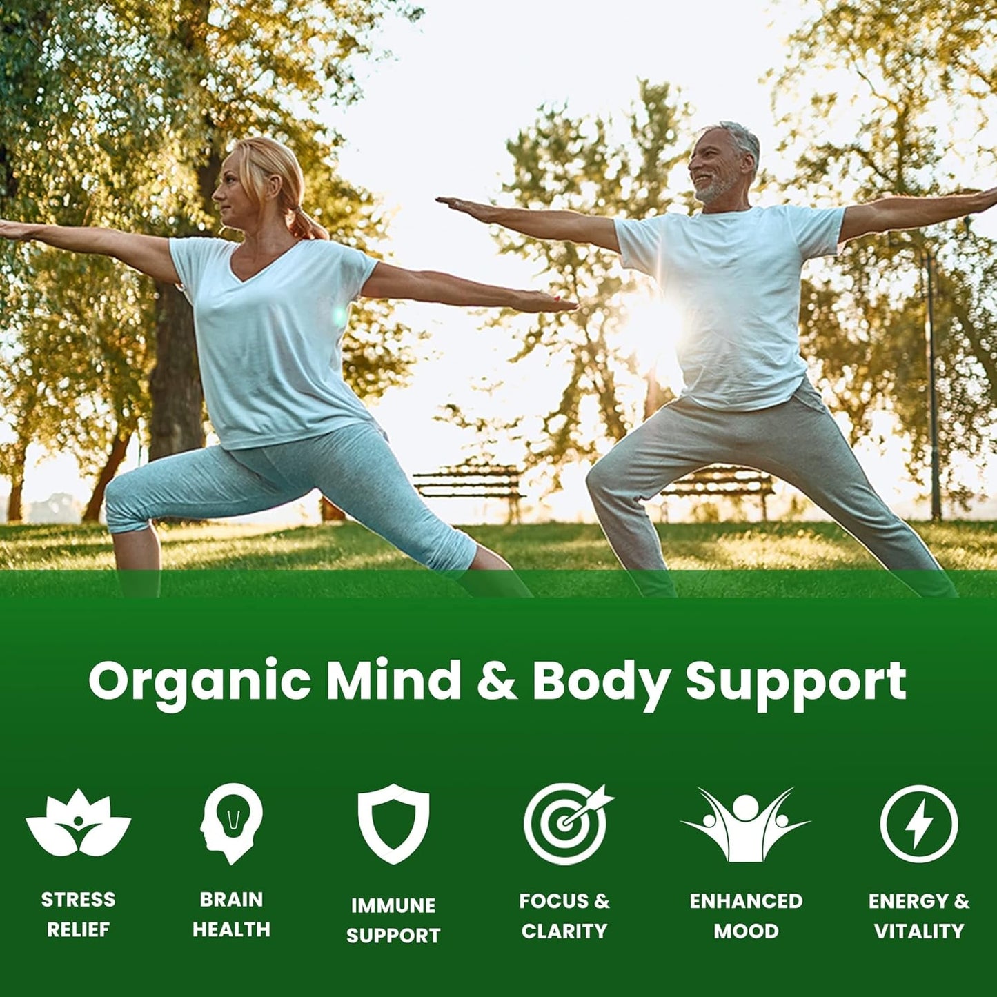 Organic Lions Mane Mushroom Supplement for Mental Clarity and Immune Support (2 Month Supply)