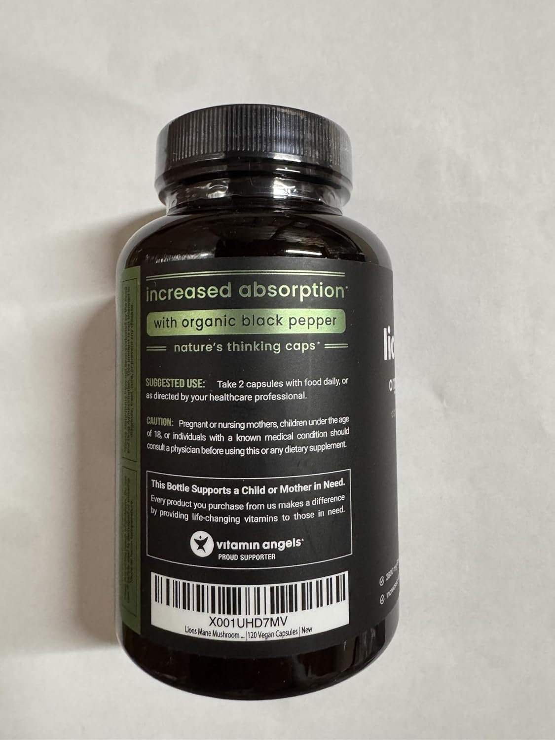 Organic Lions Mane Mushroom Supplement for Mental Clarity and Immune Support (2 Month Supply)
