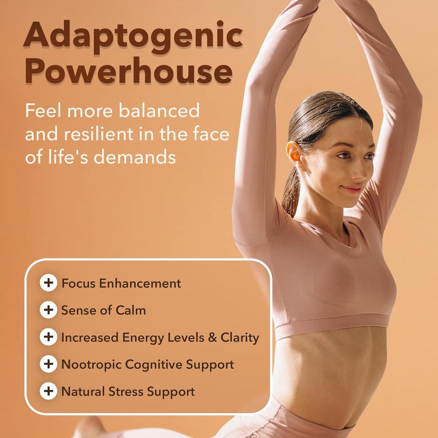 Organic Lions Mane Supplement Capsules with Adaptogenic Mushroom Complex - Energy, Focus, Immunity - 18,600mg/serv - USDA Certified - Etta Vita