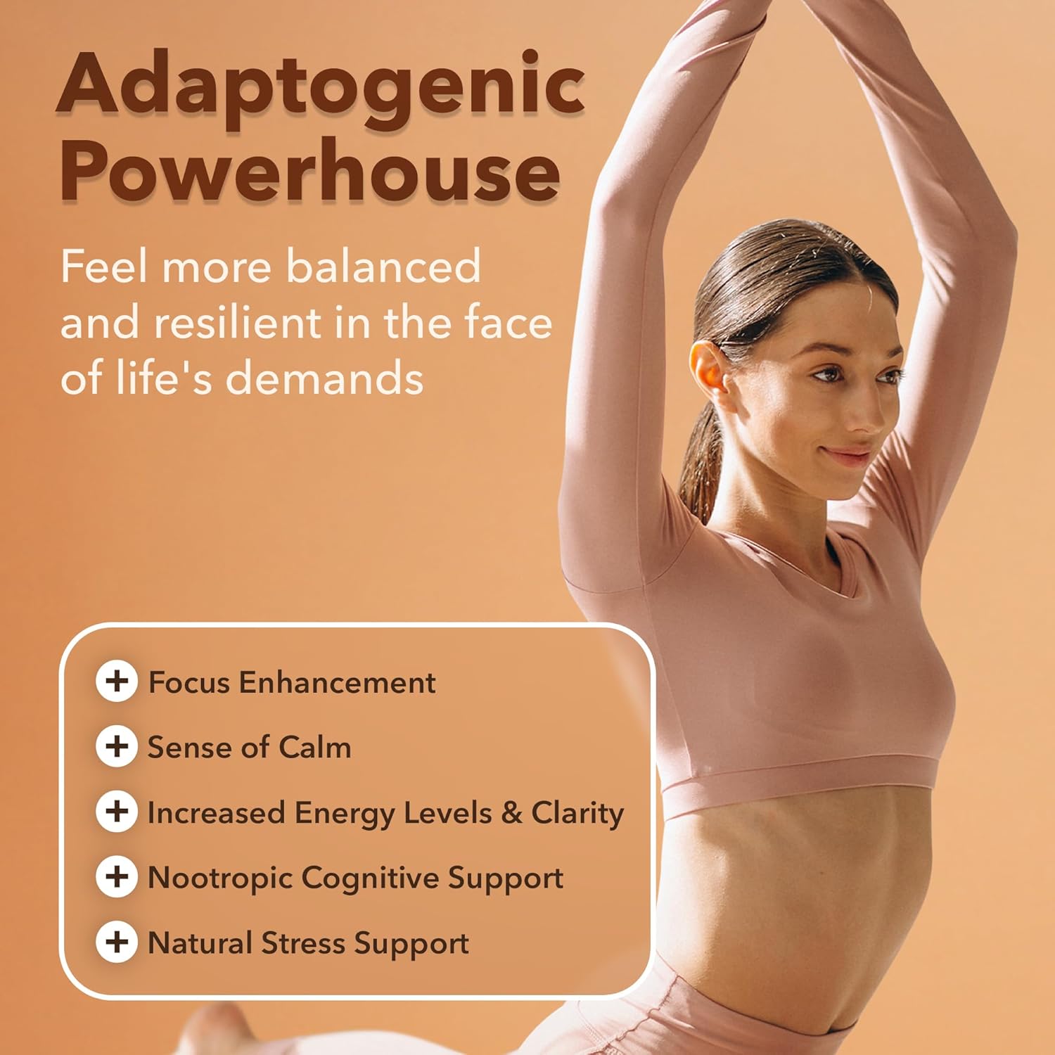 Organic Lions Mane Supplement Capsules with Adaptogenic Mushroom Complex - Energy, Focus, Immunity - 18,600mg/serv - USDA Certified - Etta Vita